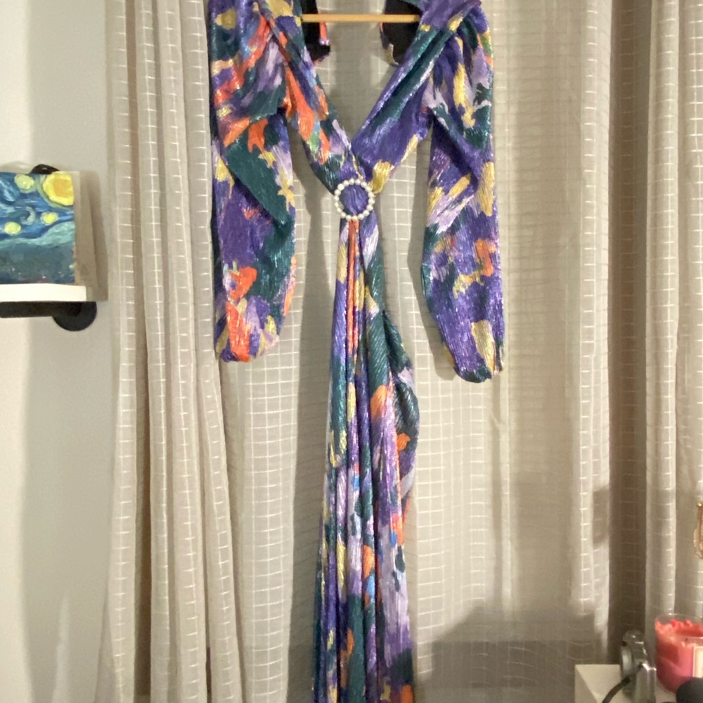 Multicolor Metallica Gown 💜